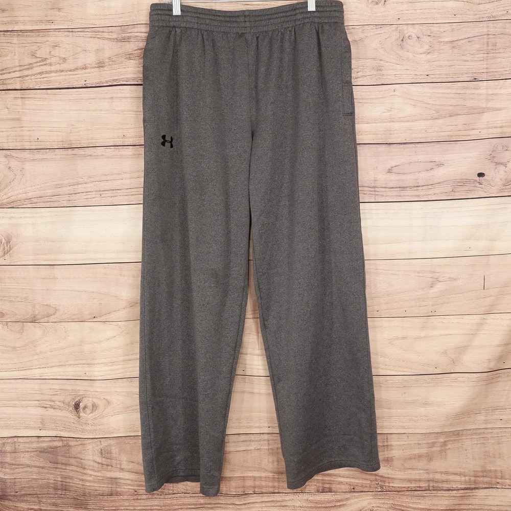Under Armour Sweatpants Mens XL Gray Fleece Elastic Waist Pockets Athletic